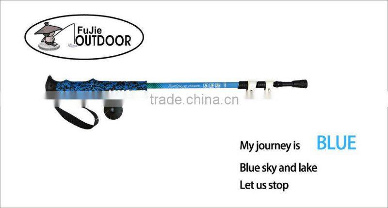 2015 High Quality OEM Trekking Carbon Fiber Walking Cane With Camo Handle