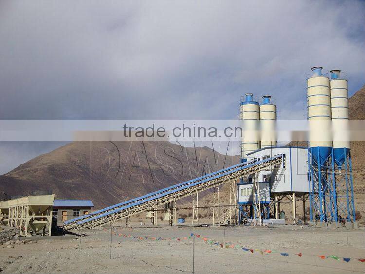 High Efficient HZS120 Stationary Precast Concrete Batching Plant