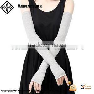 Women Arm Sleeves Fingerless Gloves Custom Car Sunshade Stretchy Long Sleeve