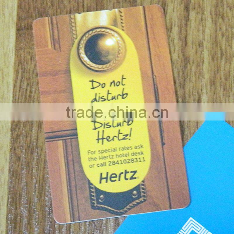 customize plastic card do not disturb hotel door hangers