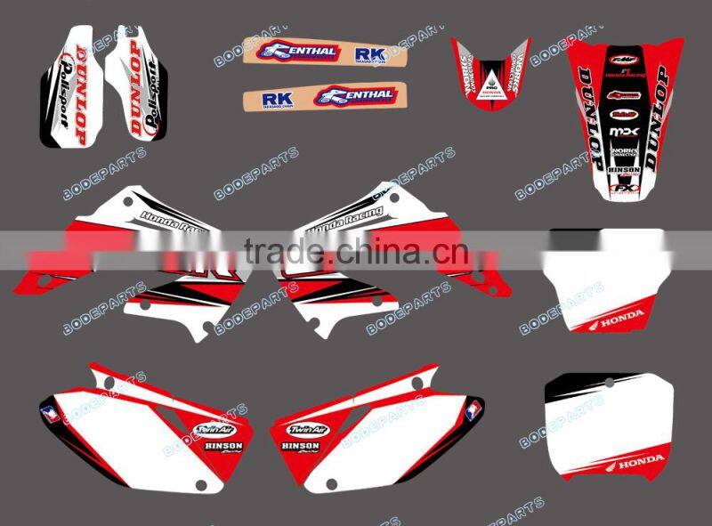 DST0030 GRAPHICS&BACKGROUNDS DECALS STICKERS Kits for HONDA CR125 CR250 2002 2003 2004 2005 2006 2007 2008 2009 2010 2011 2012