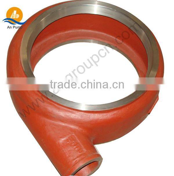 Hard metal volute liner