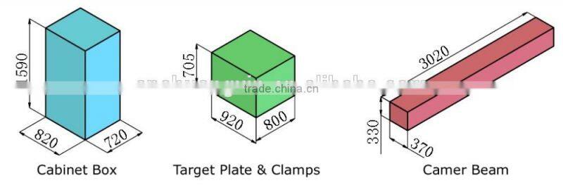 4S shop high efficiency wheel aligner 3D
