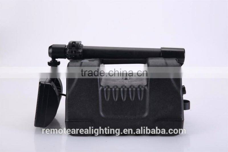 Mobile lighting system high flux led work light RALS-9936 heavy duty rechargeable searchlight with 12V socket plug