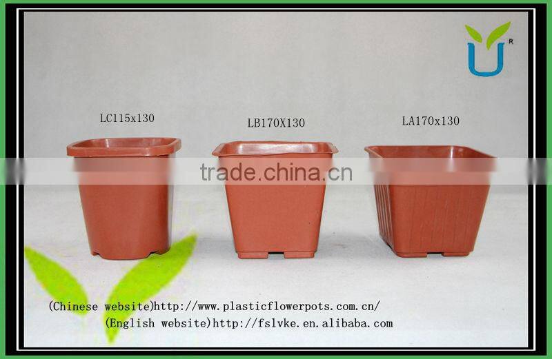 Factory Square Terracotta Hot Sale Flowerpots Plastic Garden Pots