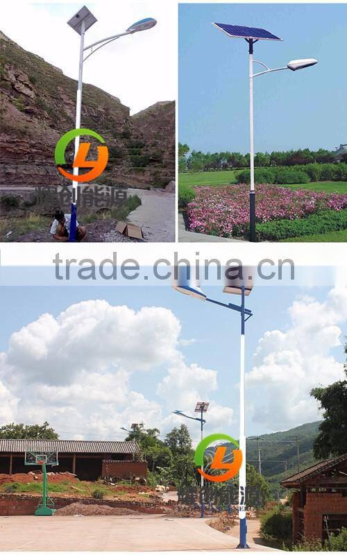 Popular solar street light system with pole and battery