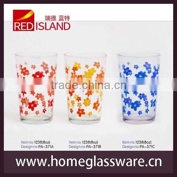 9oz screen printing machine glass cup with excellent price
