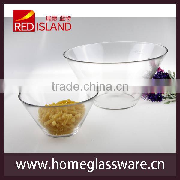 hot sale clear glass bowls for salad&soup
