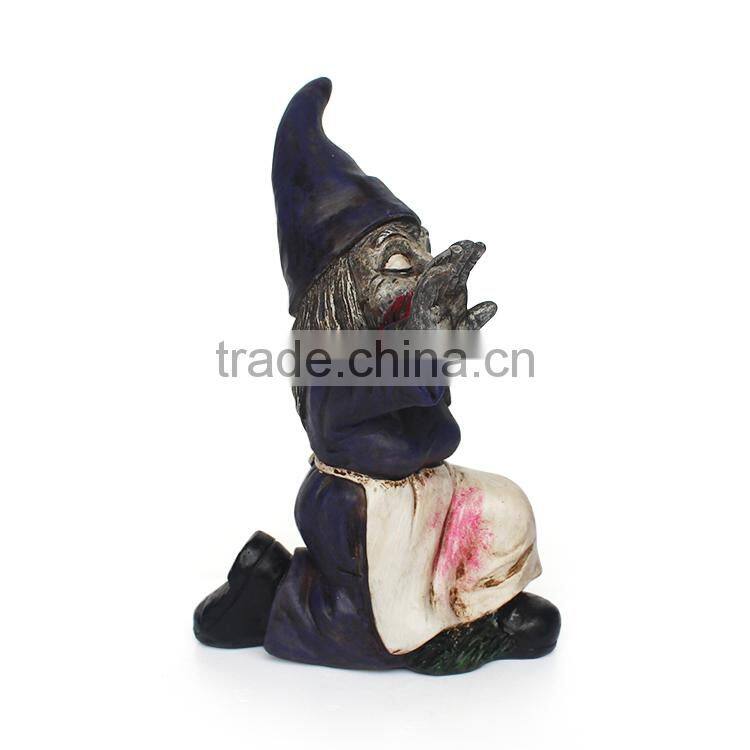 Customized polyresin zomnie as halloween ornamenets