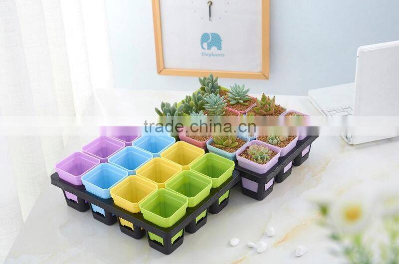 Plastic Flower Pot Rack -12 Grid
