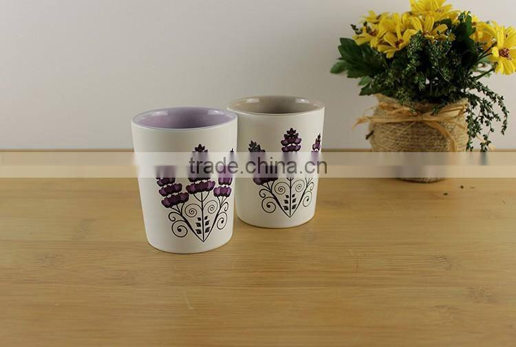 cheap votive customized print wedding decorative porcelain candle jars ceramic pillar tea light outdoor candle holders