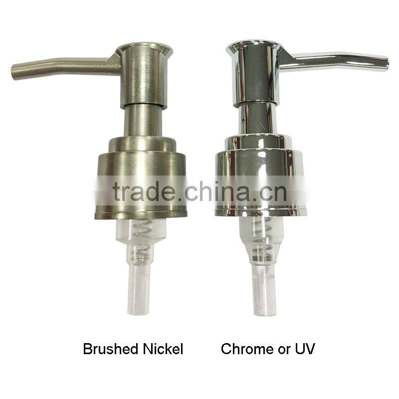 Durable ABS hand soap brushed nickel lotion pump