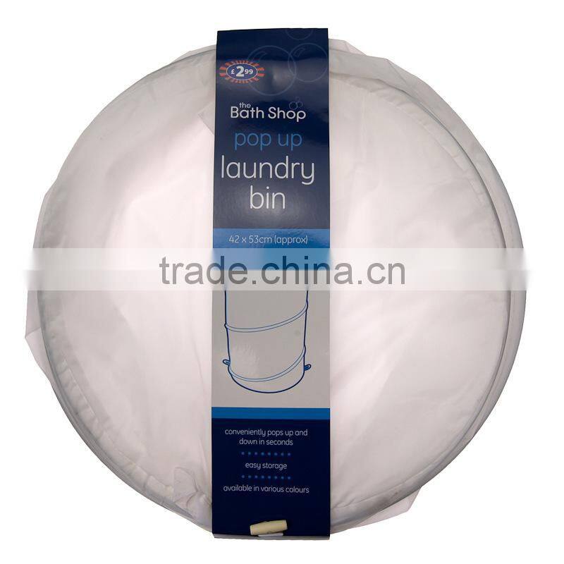 2015 Novelty Non-Woven Polyester Foldable Household Pop Up Clothes Laundry Hamper Storage Bin