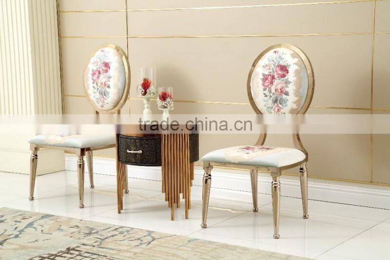 2016 luxury stainless steel leisur chair for whole sale A78G