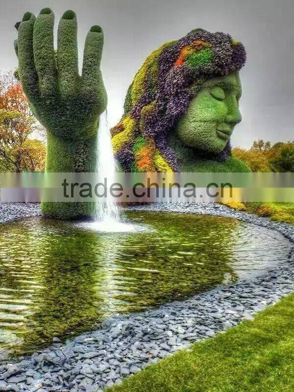 large size outdoor artificial grass sculpture for outdoor ornament