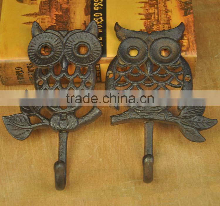 The England style antique cast iron animal wall coat hook