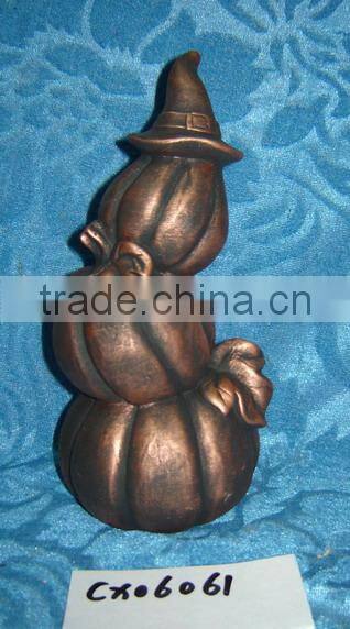 ceramic pumpkin design candle holder-paint ceramic halloween decoration