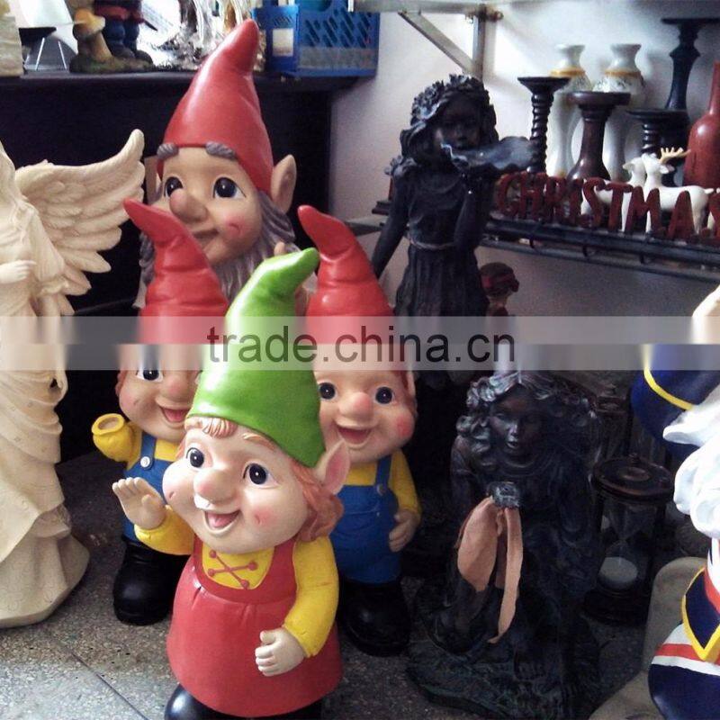 Resin garden sculpture welcome gnomes onnament for sale