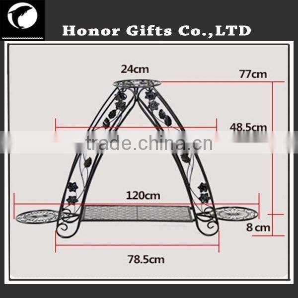 Wrought Iron Tiered Designer Plant Stand