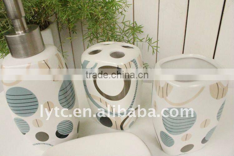 5pcs ceramic bath set as gift