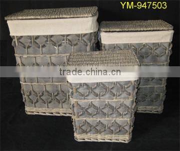 2016 Good quality large inexpensive oval wicker laundry basket