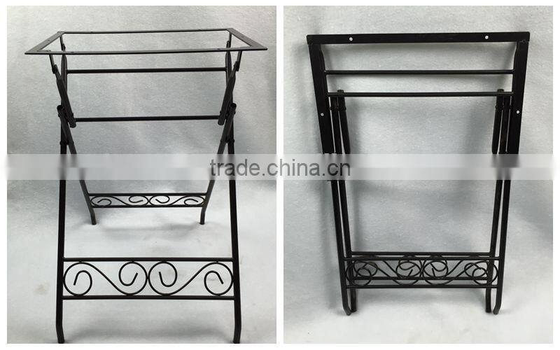 Folding metal outdoor chair frame