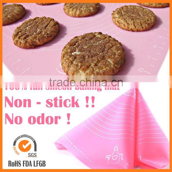 Food Grade Non-stick Silicone Dough Rolling Pad & Mat with Measurements,Silicone Baking Mat