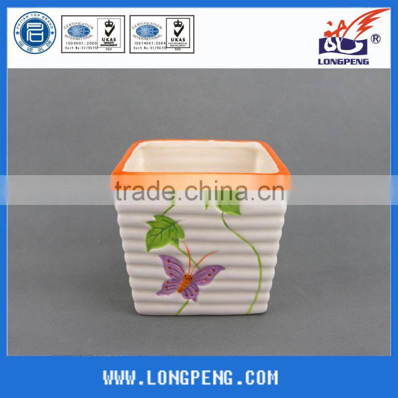 Hand Painted Ceramic Flower Pot