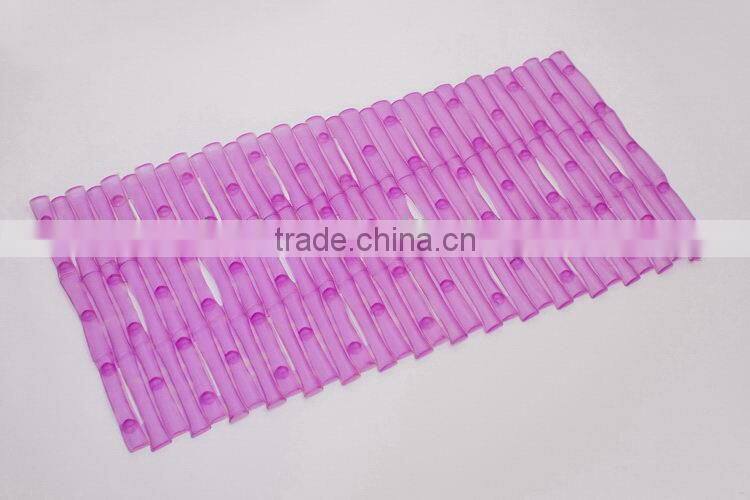 Fashionable professional anti slip pvc gridding bottom bath mat
