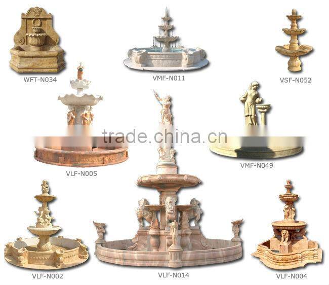Garden decoration dancing marble water fountain