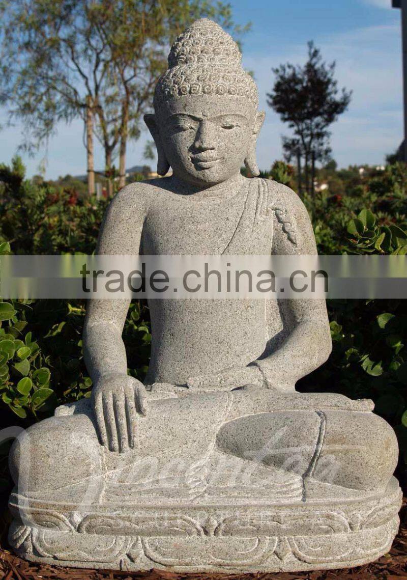 Indian style outdoor fengshui products marble siting indonesian statues hot sale