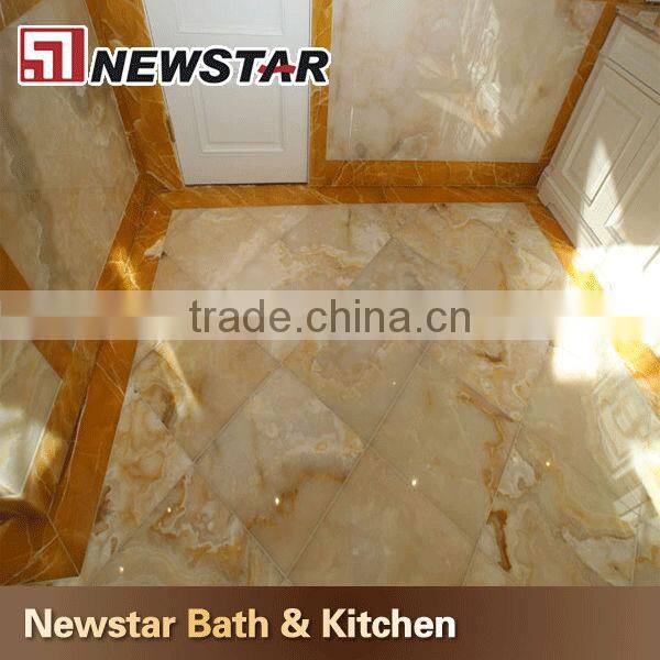 yellow onyx bathroom tile&vanity top