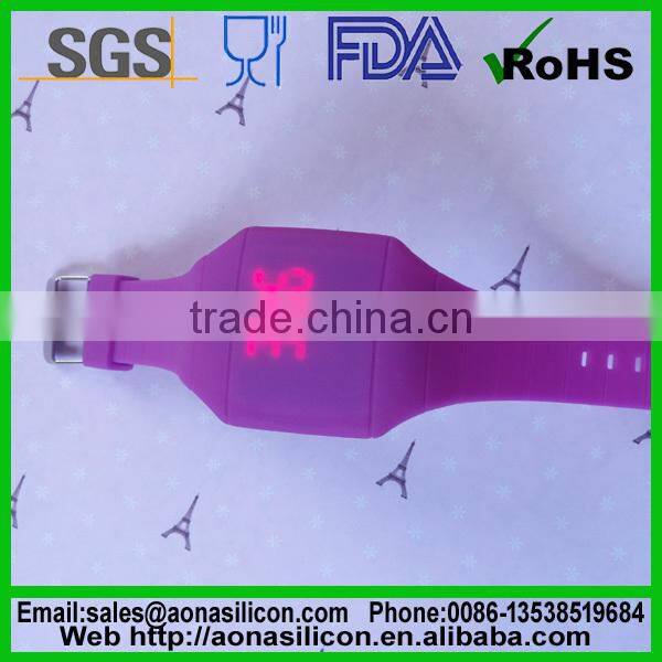 Fashion charm Sensitive Touch screen Silicone led Watch