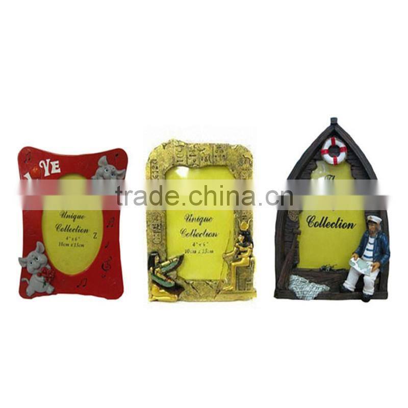 customized 5" photo frame with angel figurine