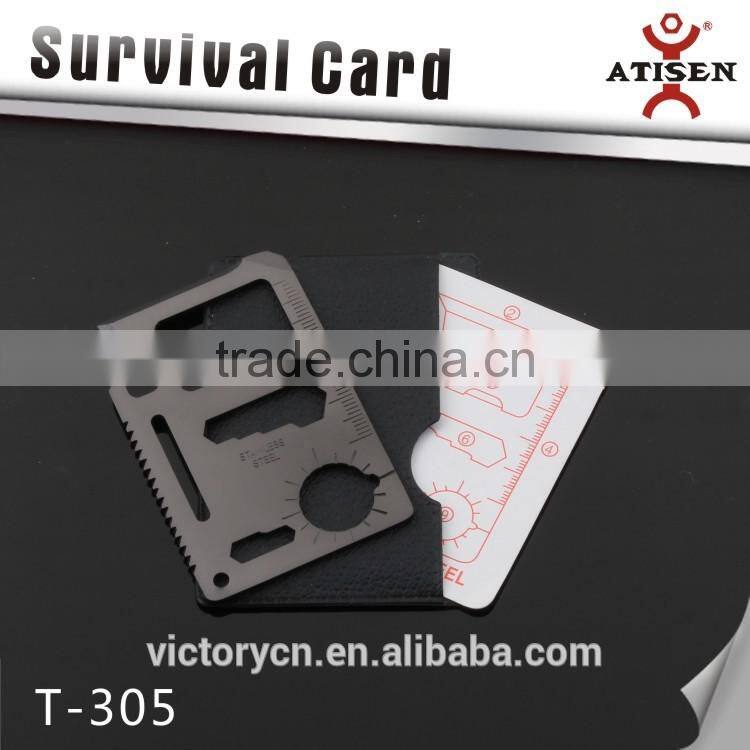 Colorfull Grey multi card ,Card type outdoor survival multi tool