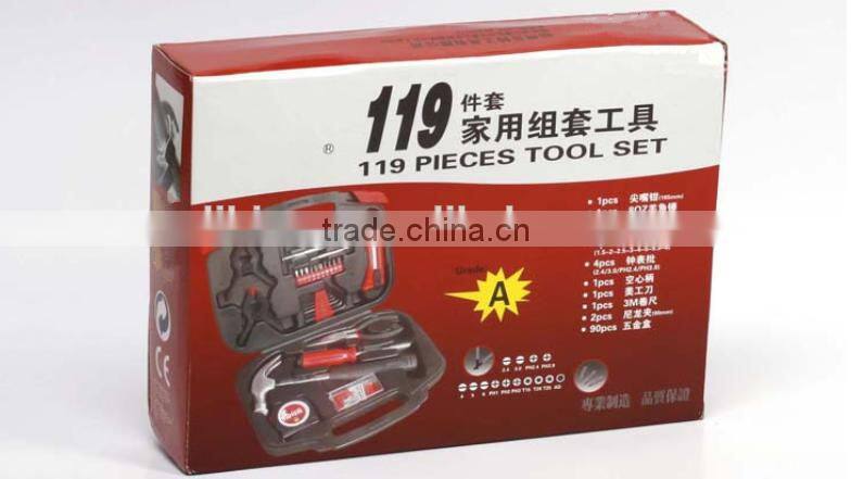 119 pcs alloy steel household tools set