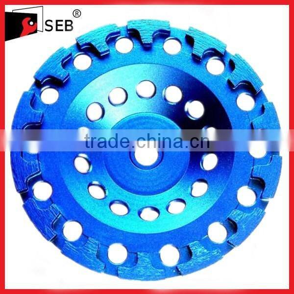 T-seg diamond cup wheel for dry/wet use