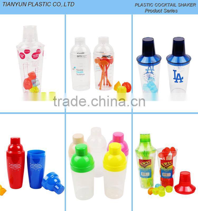 2016 new 28 oz plastic cocktail shaker bottle for sales