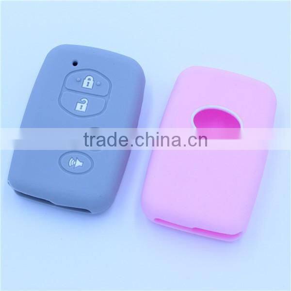 Silicone rubber key shell, key bag for toyota 5 buttons with hold buttons key bags