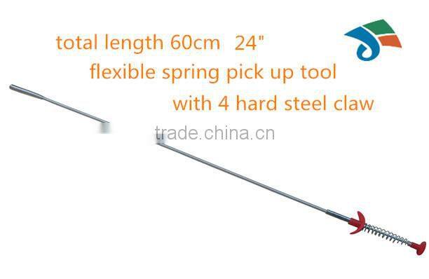 24" spring flexible 4 claw jaw pick up tool