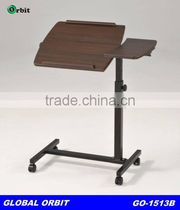 Office Furniture Over Bed Table Wooden Adjustable Laptop Bed Table