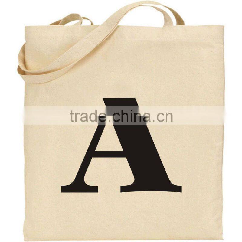 Wholesale natural cotton shopping bag/cotton road bag/organic cotton tote bag