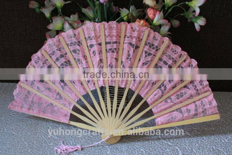 Factory price wholesale wedding lace fan