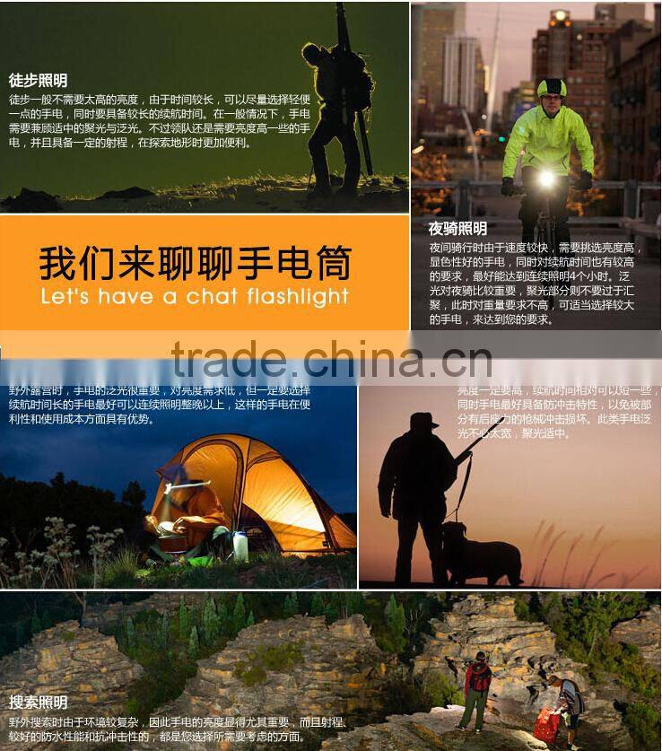 2000 Lumen XML T6 Zoomable Mini LED Flashlight Torch Adjustable Focus Zoom camping outdoor flash Light Lamp