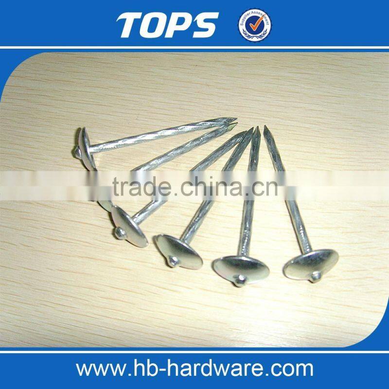 9G 2.5'' Umbrella head roofing nails