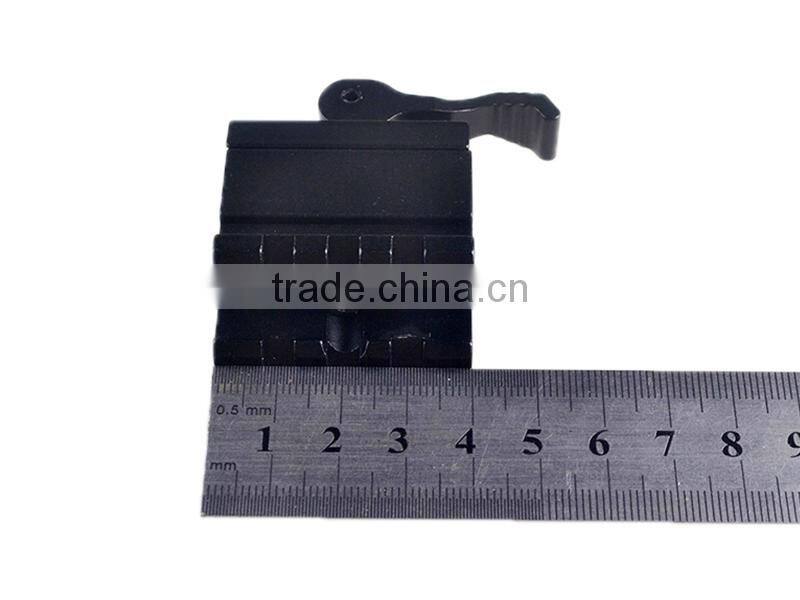 KC09 Tactical Gun Rail Adaptor 45 degree Side 21mm Picatinny Rail Quick Detachable Weaver to Dovetail Rail