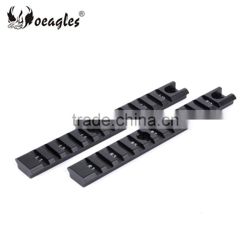 Oeagles D002 Picatinny Rail 21mm Rail for Rilfe Flashlight Scope Mount Weaver,1 pair