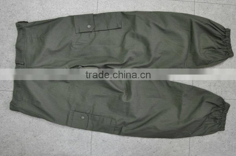 High Quality Army Green Military Uniform Pants With Ankle Banded