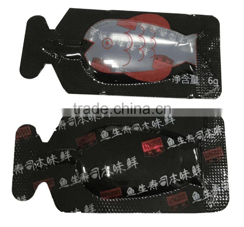 Fish shape Sushi Soy Sauce sachet 6g takeaway pack