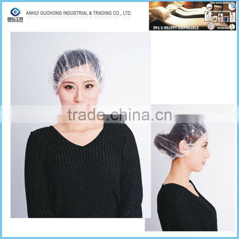 High quality clear LDPE shower caps